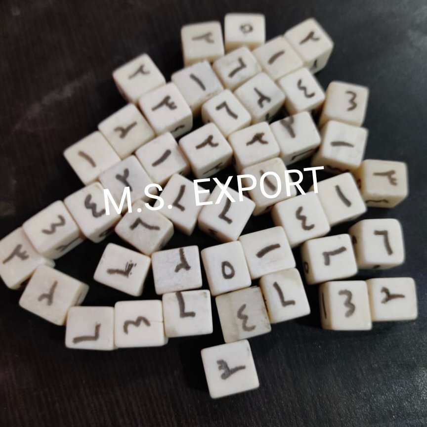 Best quality Bone dice with islamic number for sale