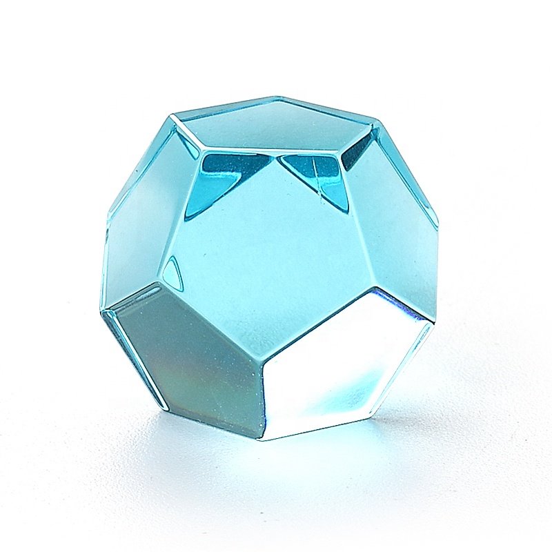 Factory wholesale light blue glass dice set zircon for DND Dungeons and Dragons RPG