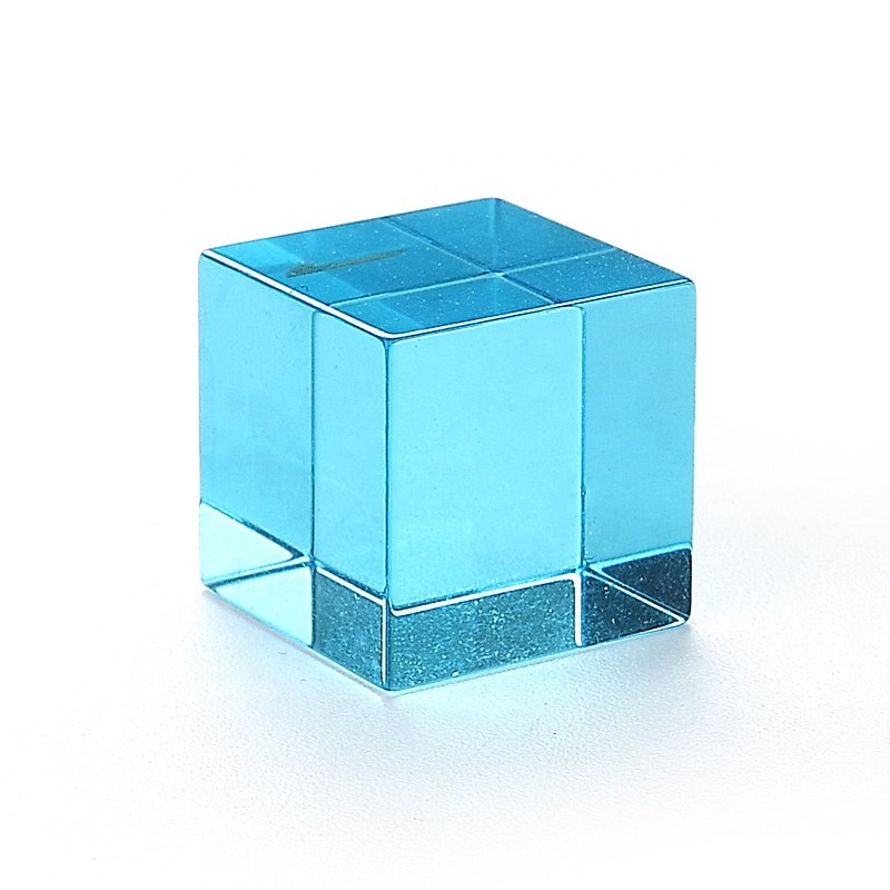 Factory wholesale light blue glass dice set zircon for DND Dungeons and Dragons RPG
