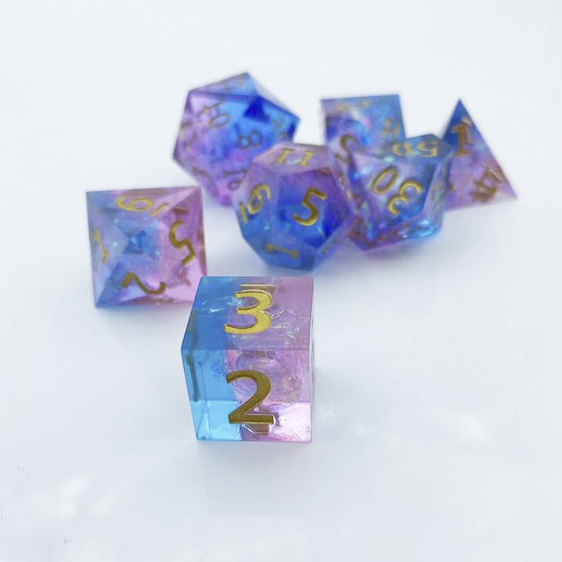 Resin Polyhedral Dice Set for DND & COC Running Group TPRG Board Games Dungeons & Dragons Board Game