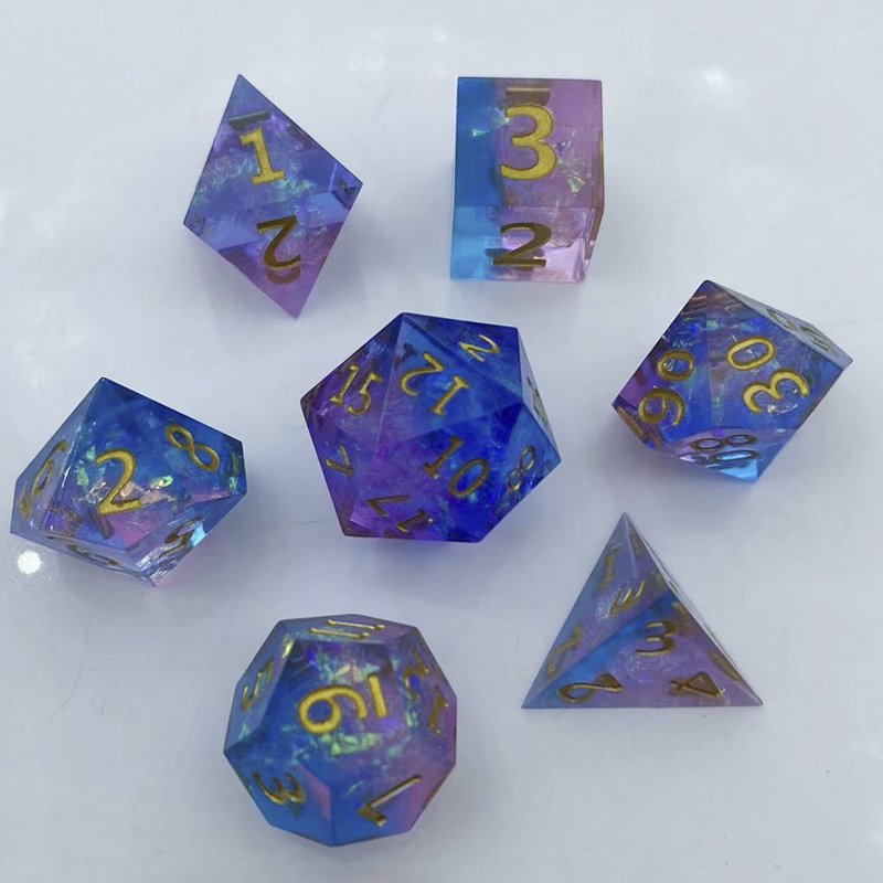 Resin Polyhedral Dice Set for DND & COC Running Group TPRG Board Games Dungeons & Dragons Board Game