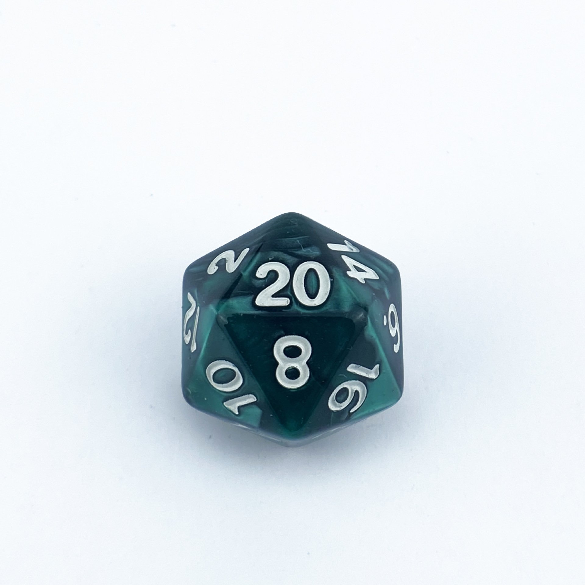High Quality Colorful Dice Acrylic Dnd Dice D20 Board Game Icosahedron Pearl Pattern Transparent Dice