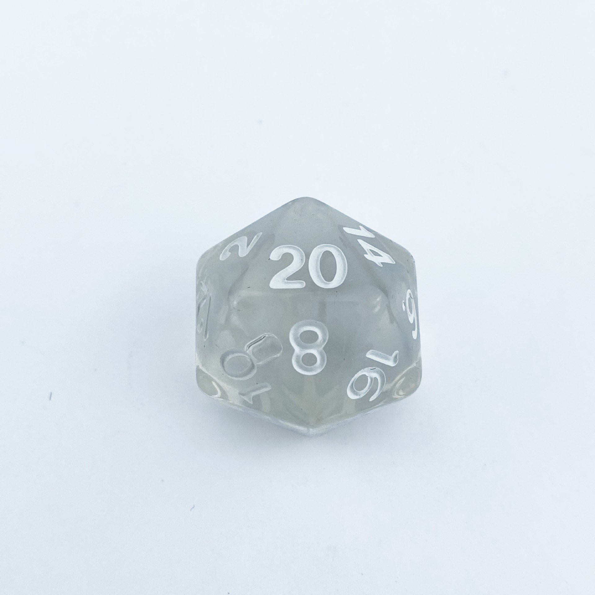 High Quality Colorful Dice Acrylic Dnd Dice D20 Board Game Icosahedron Pearl Pattern Transparent Dice