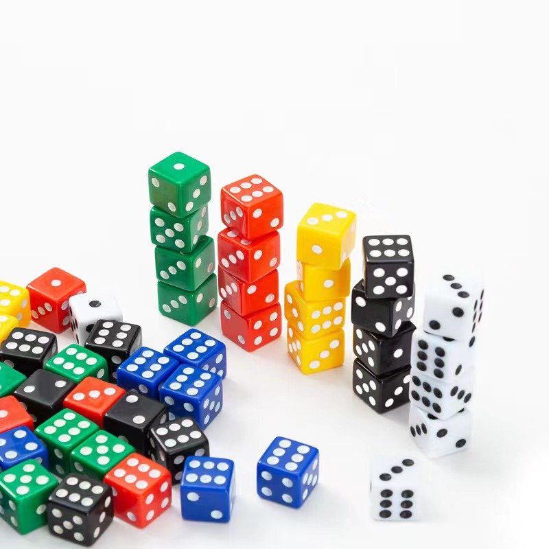 12mm 13mm 14mm 15mm 16mm 18mm 20mm 22mm color D6 dice on stock