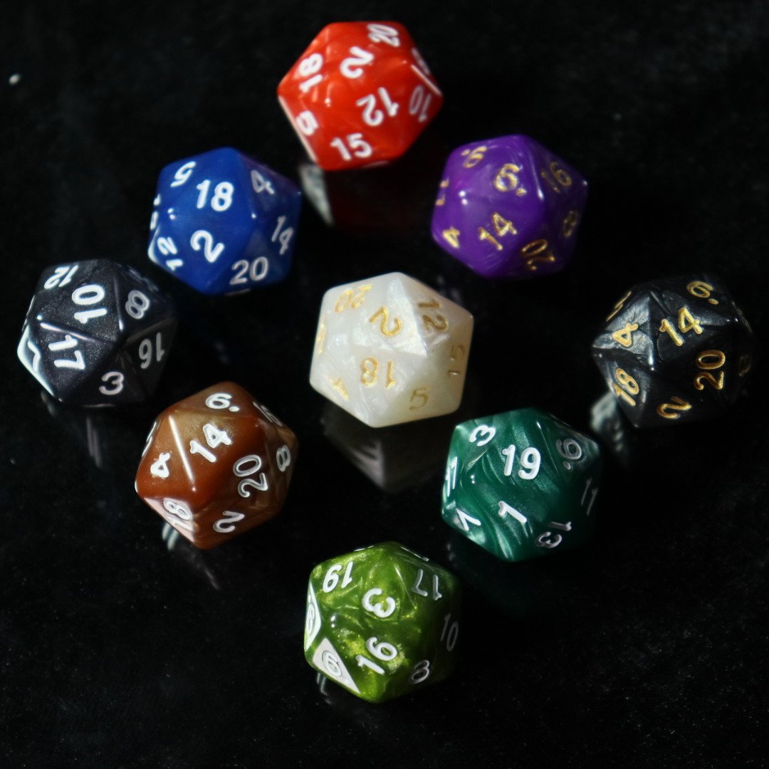 Custom Dungeon And Dragon Polyhedral Transparent Plastic Blank Dice Board Game Dnd Rpg Dice Set