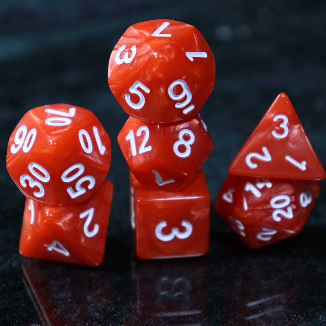 Custom Dungeon And Dragon Polyhedral Transparent Plastic Blank Dice Board Game Dnd Rpg Dice Set