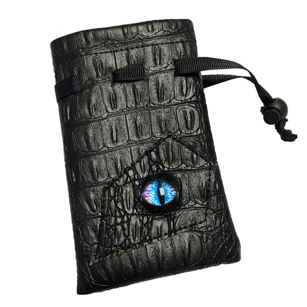 Customized Logo Dice Bag Dragon Eyes Dice Bag Pu Leather Dice Box DND Game Accessories