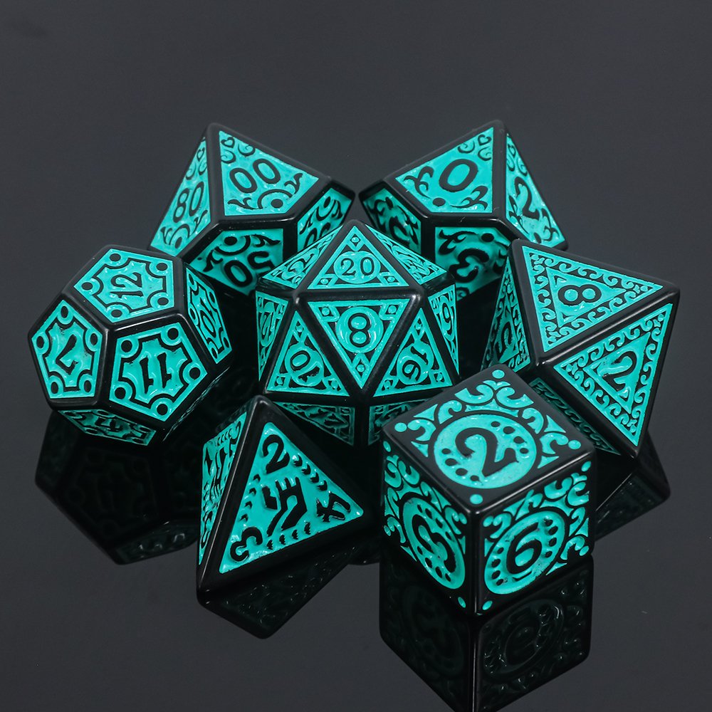 Custom Acrylic Dice Set Clear Tabletop Gaming Character Dice Accessories For Roll Dice Games