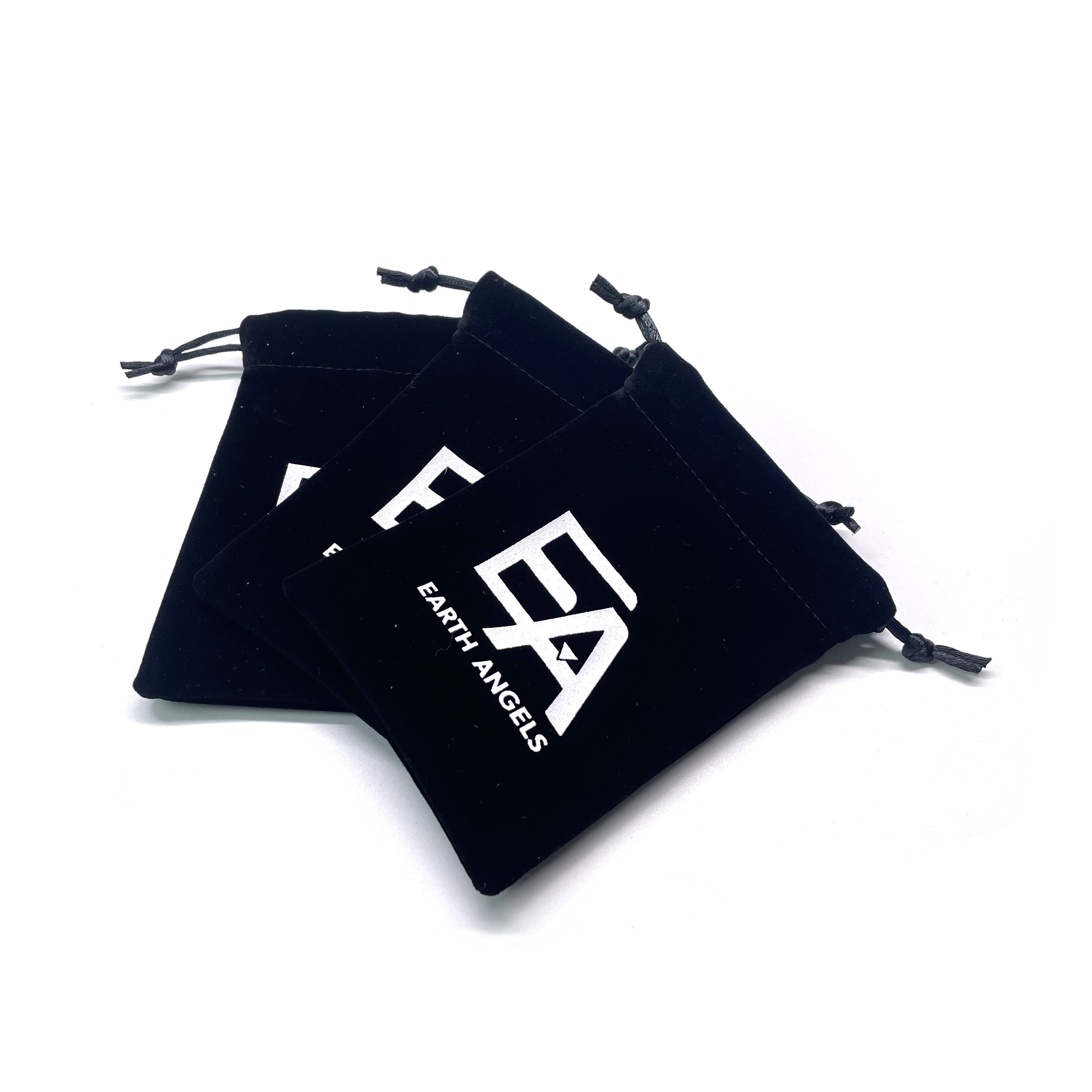 Wholesale Custom Logo Mini Dice Bags Black Drawstring Bag Pouches Storage Protective Drawstring Pouch