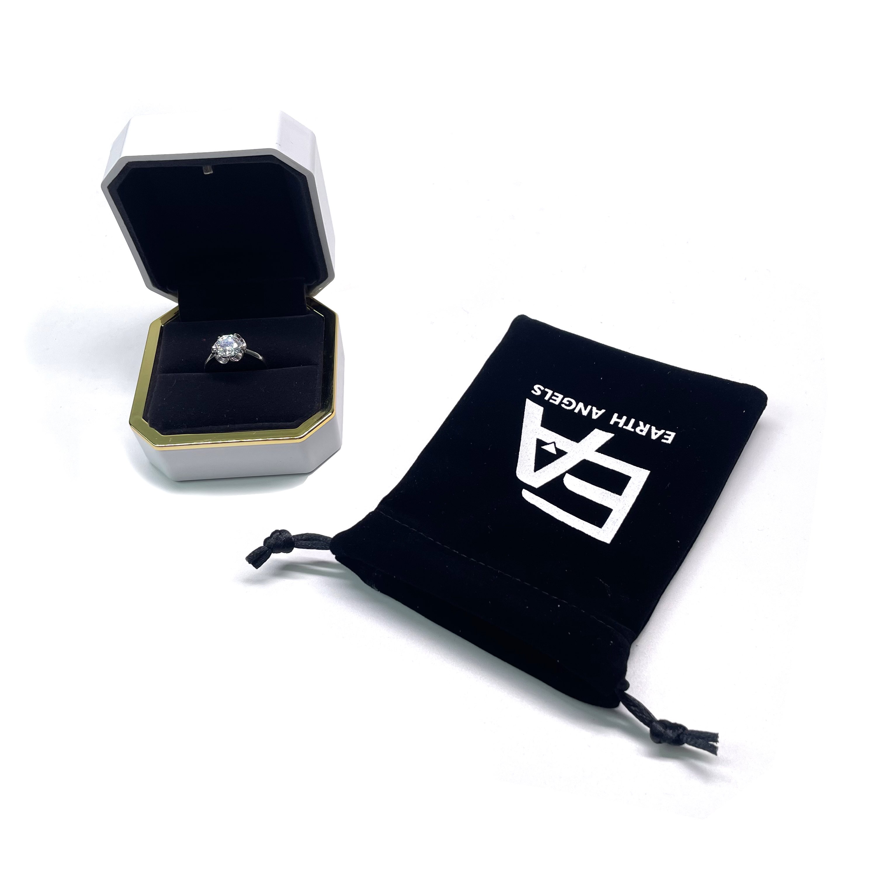 Wholesale Custom Logo Mini Dice Bags Black Drawstring Bag Pouches Storage Protective Drawstring Pouch