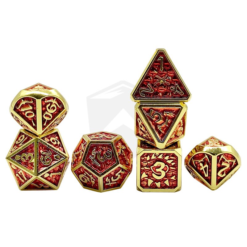 custom metal dnd dice Polyhedral dice Club Bar Chess Playing Game Tool bulk dnd dice metal wholesale