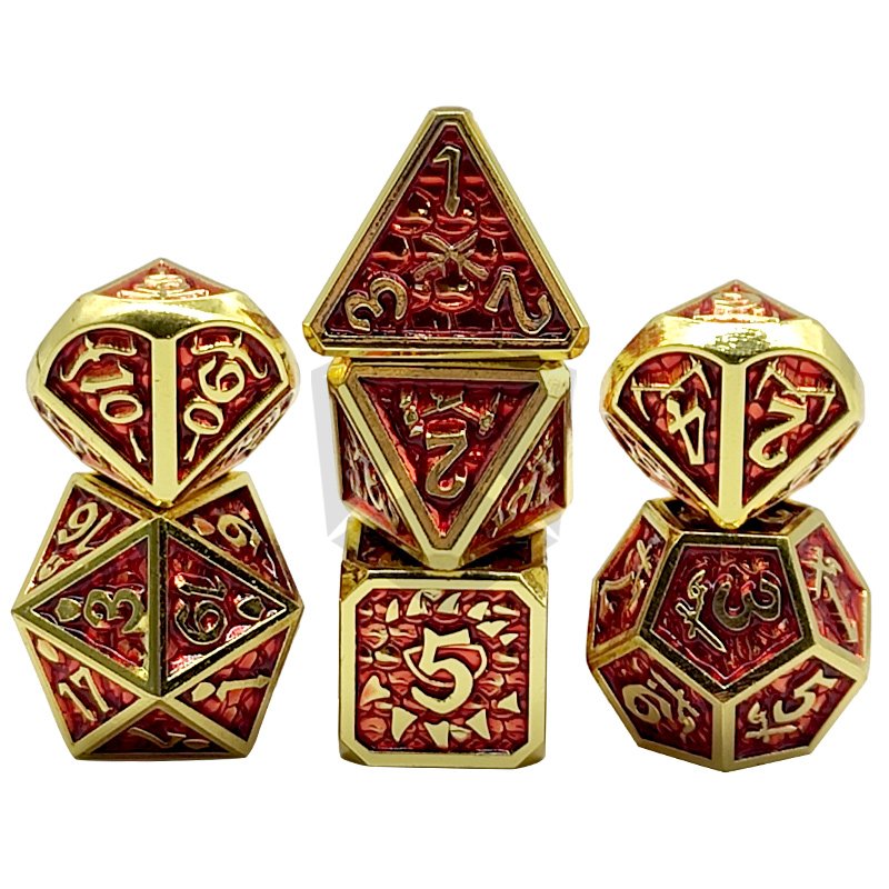 custom metal dnd dice Polyhedral dice Club Bar Chess Playing Game Tool bulk dnd dice metal wholesale