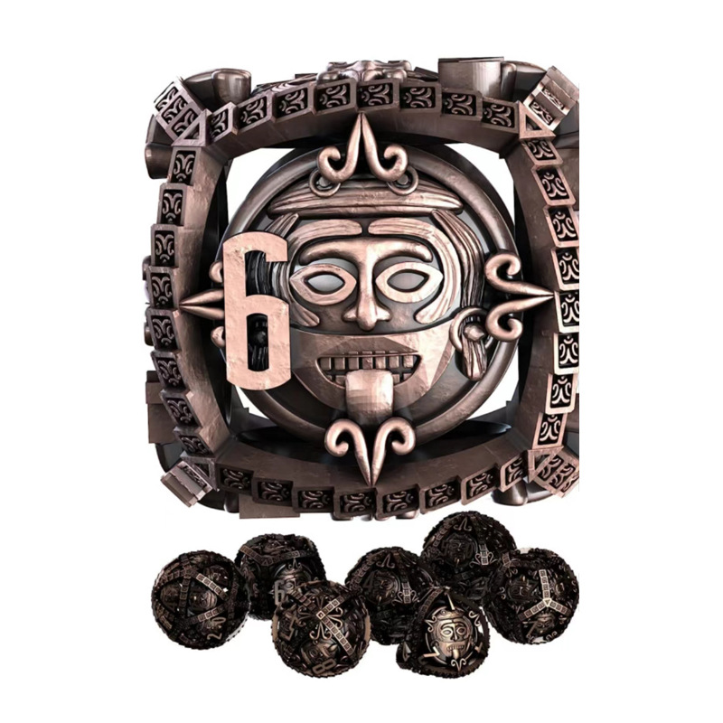 New style hollow metal dice set DND Dungeons & Dragons TRPG polyhedral board game board game dice