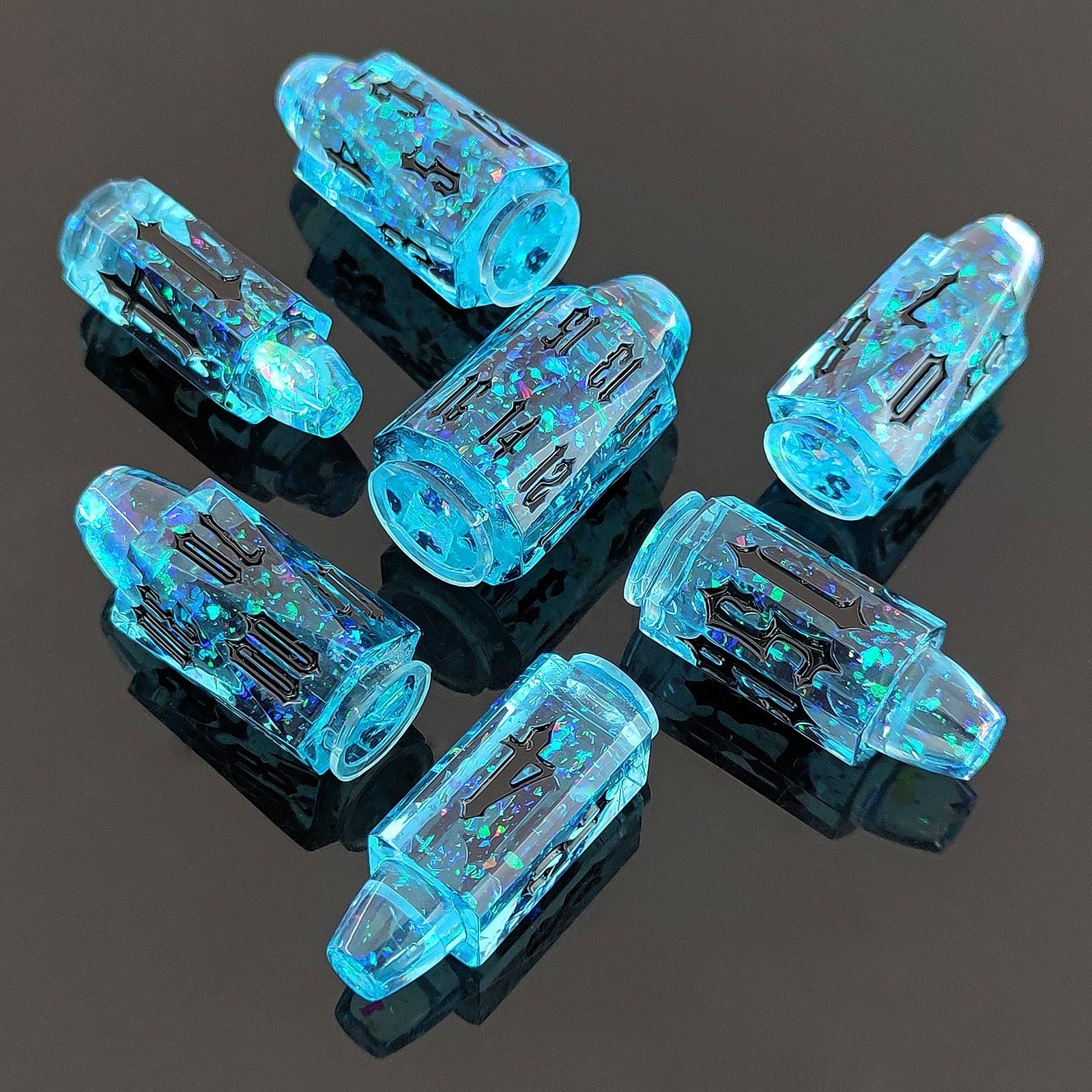 New Listing 10 Available Colors Role Playing Game DND Bullet Resin Dice Set for Gifts