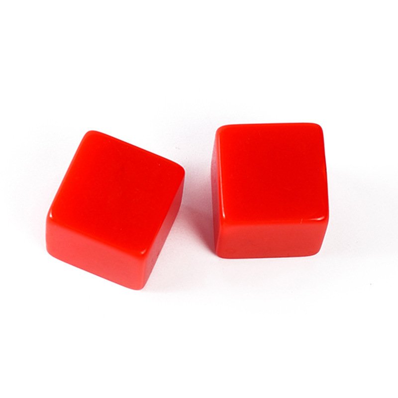 16mm 6 sided DIY plastic acrylic blank custom cubes dice blank for study square corner kinds of colors unit price for one piece