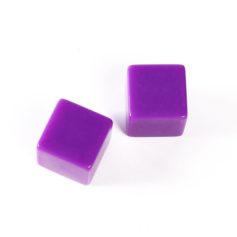 16mm 6 sided DIY plastic acrylic blank custom cubes dice blank for study square corner kinds of colors unit price for one piece