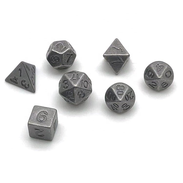 In Stock 6mm Mini Metal Dice Set Three Colors Delicate Dice Set