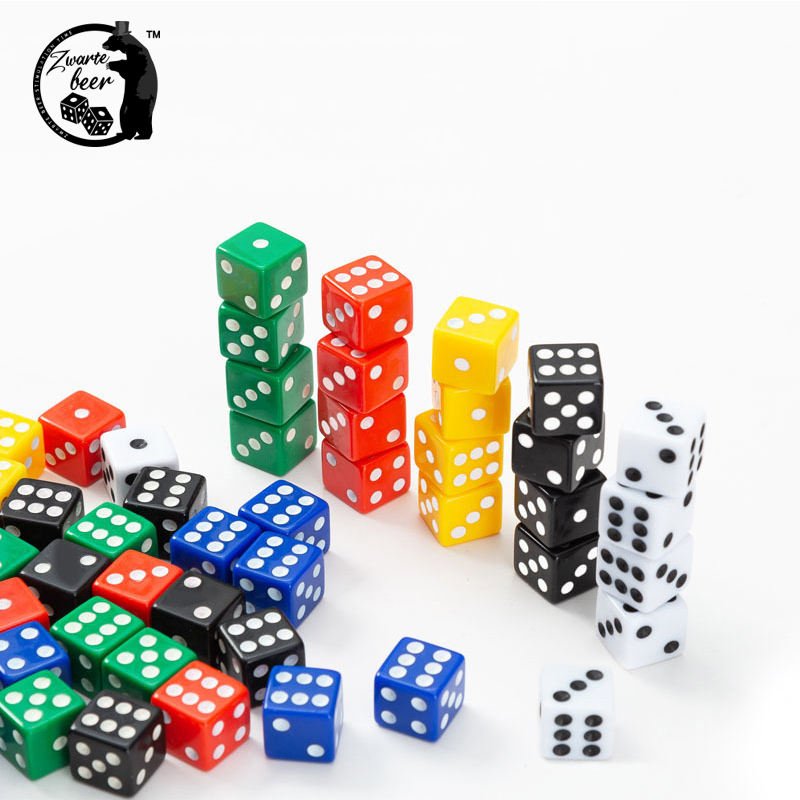 Custom 14mm D6 Resin Dice wholesale Angle right Angle special white sieve bulk Dice Game