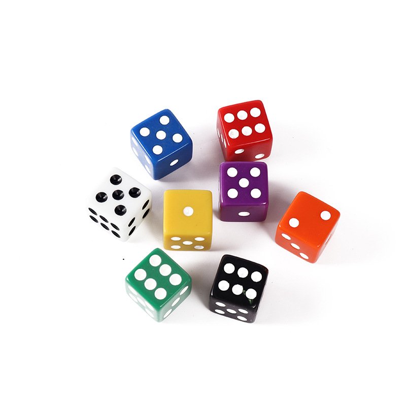 Custom 14mm D6 Resin Dice wholesale Angle right Angle special white sieve bulk Dice Game