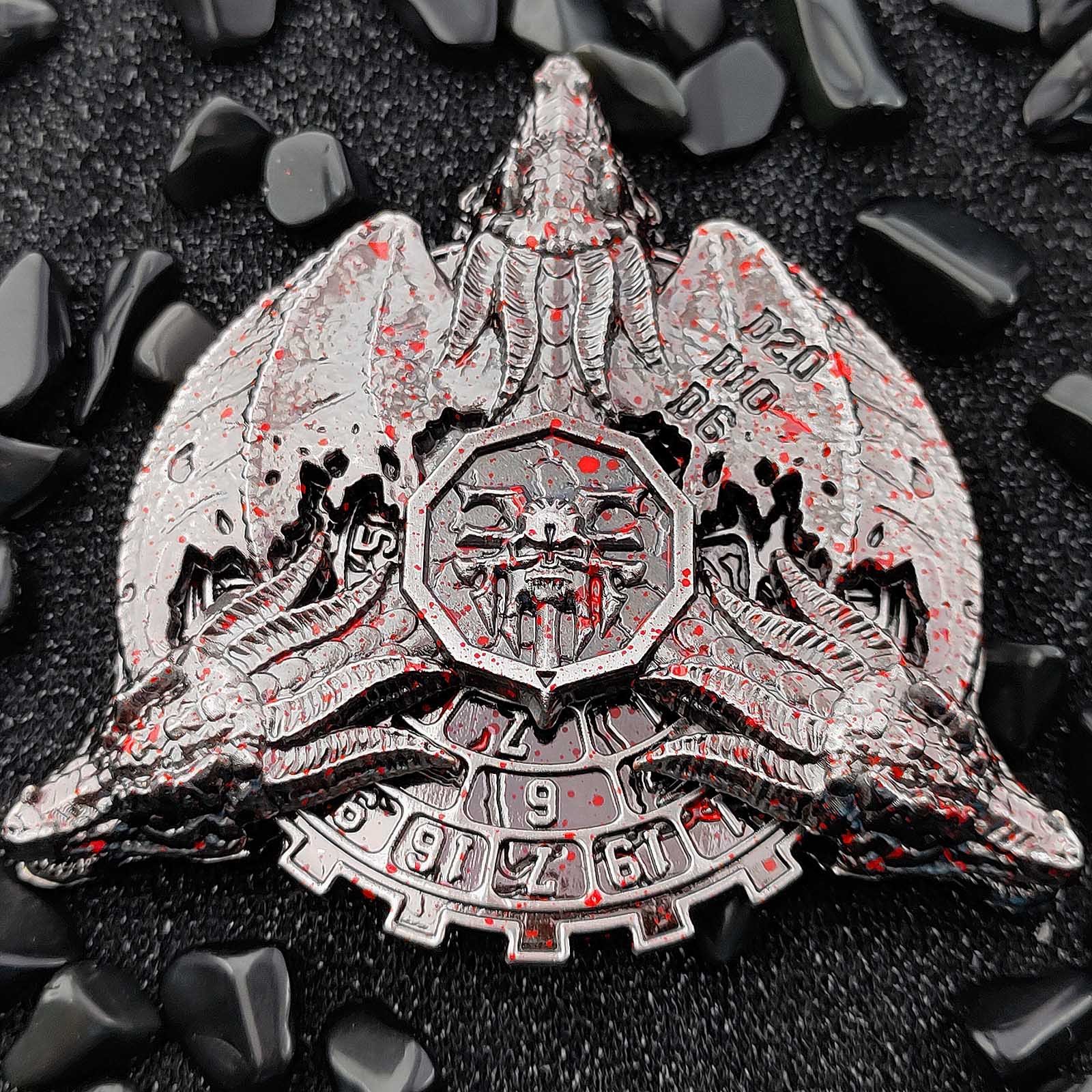 factory supply wholesale 7 to 1 spin dnd metal rpg dice