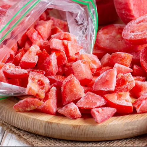 Frozen vegtetables IQF stemless whole and dice Tomato