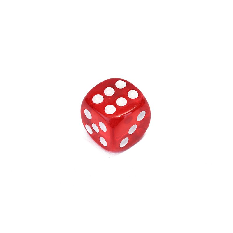 19MM Precision Acrylic Transparent Counting Dice toy accessories color dice mahjong dice