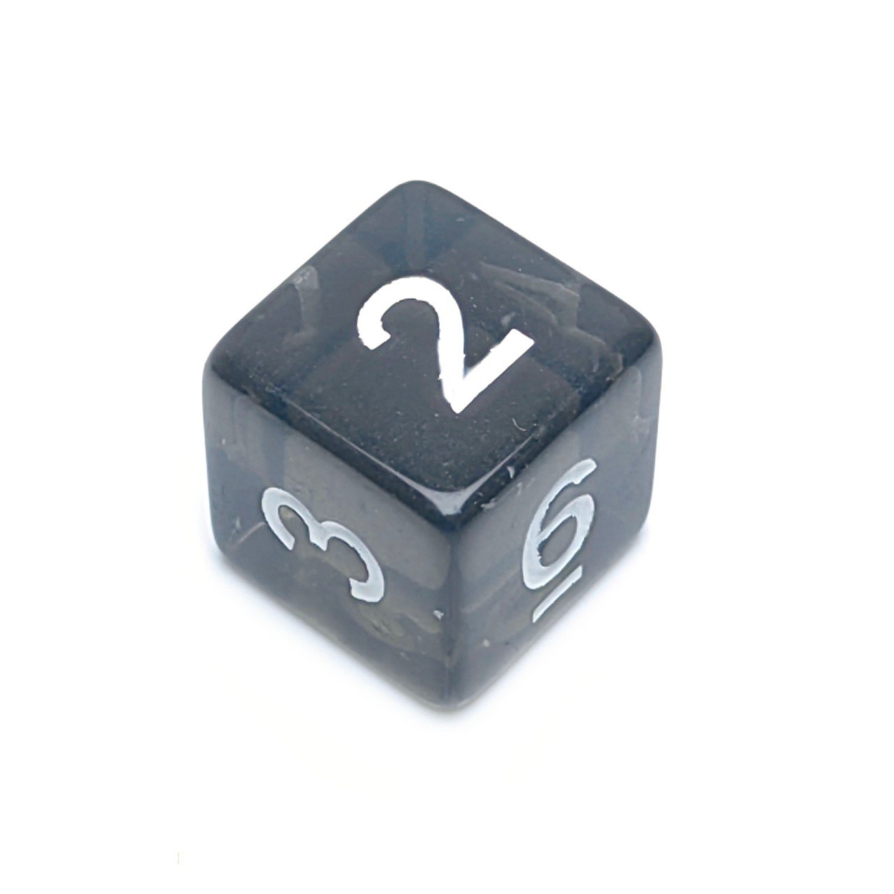 Black dice set acrylic polyhedron DND board game accessories