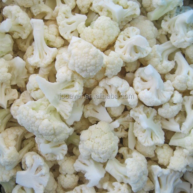 IQF Frozen White Freezing Cauliflower Florets Broccoli Veggies Chunk Diced Block Cube Bulk in bag