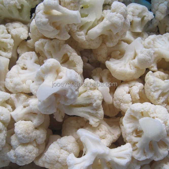 IQF Frozen White Freezing Cauliflower Florets Broccoli Veggies Chunk Diced Block Cube Bulk in bag