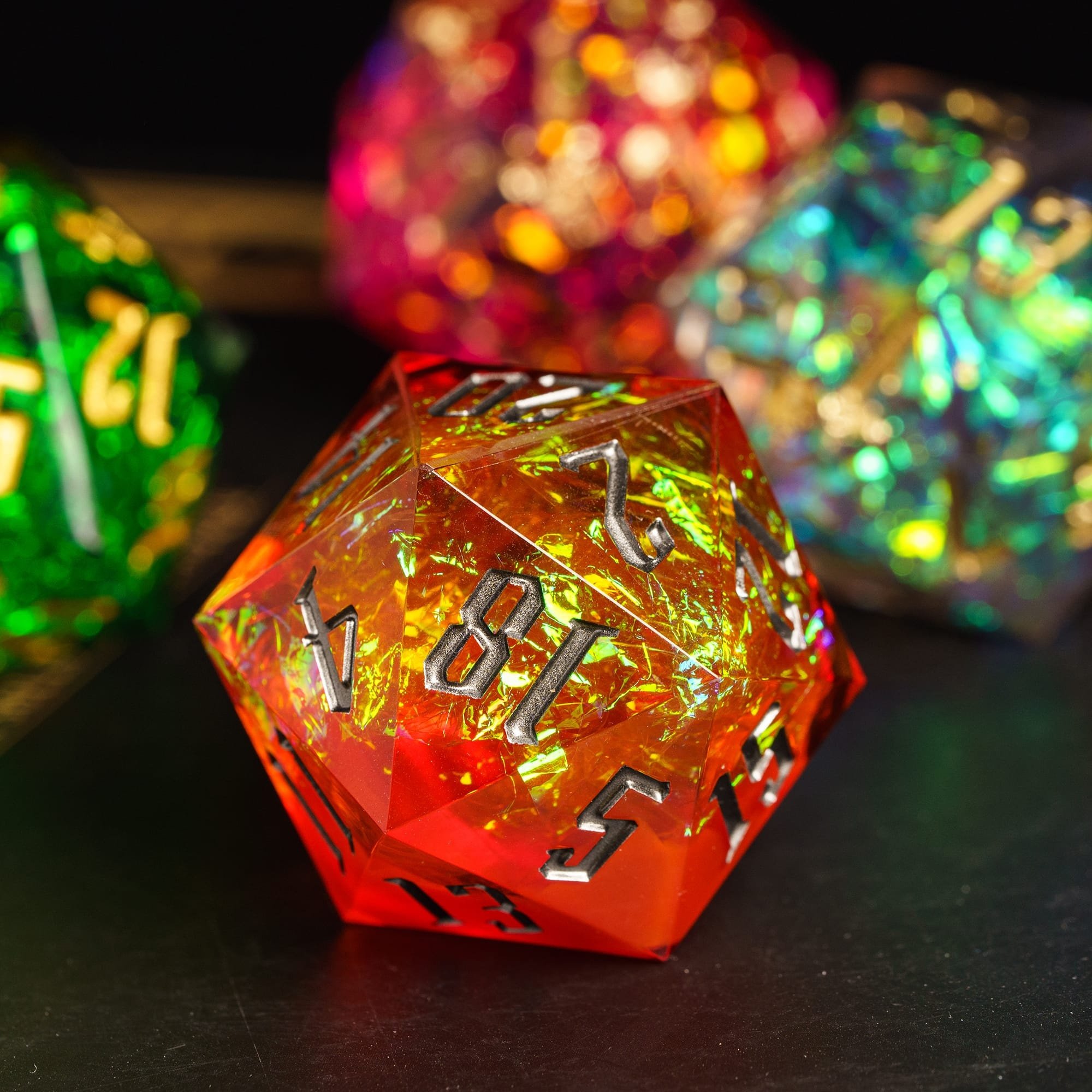 Udixi Custom Handmade 33mm D20 resin Dice Dungeons and Dragons DND board game Dice Set