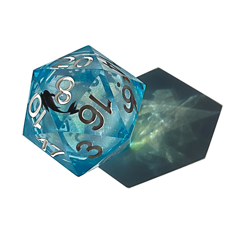 Factory DND Koi fish dnd dice set liquid core for role playing games , Multicolor dungeons and dragons dice set
