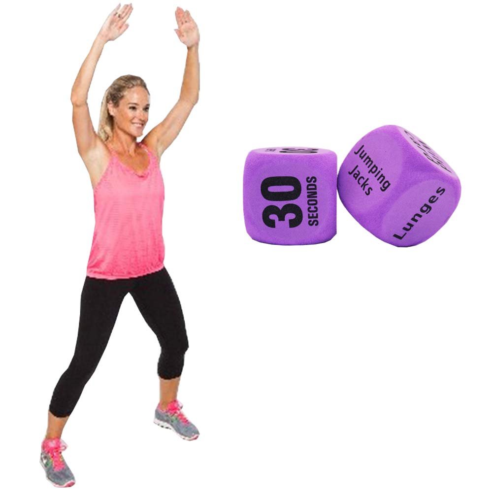 Custom 6 Sided Enamel Game exercise dice fitness foam dice fitness dice