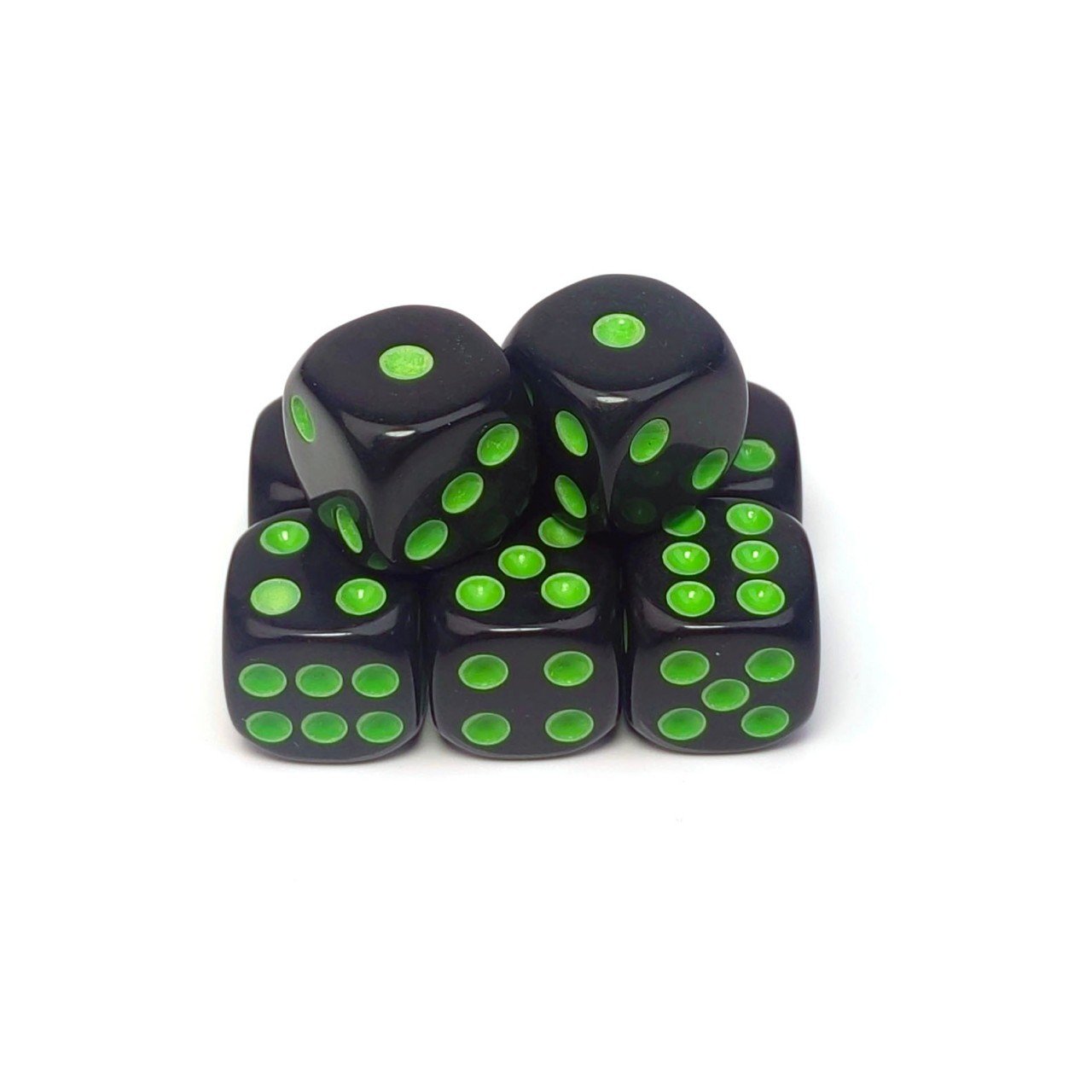 manufacturers Colorful Pips 6 Sided Rounded Corner Custom bulk black dice 16mm game acrylic dice