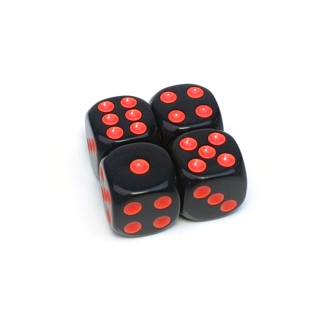 manufacturers Colorful Pips 6 Sided Rounded Corner Custom bulk black dice 16mm game acrylic dice