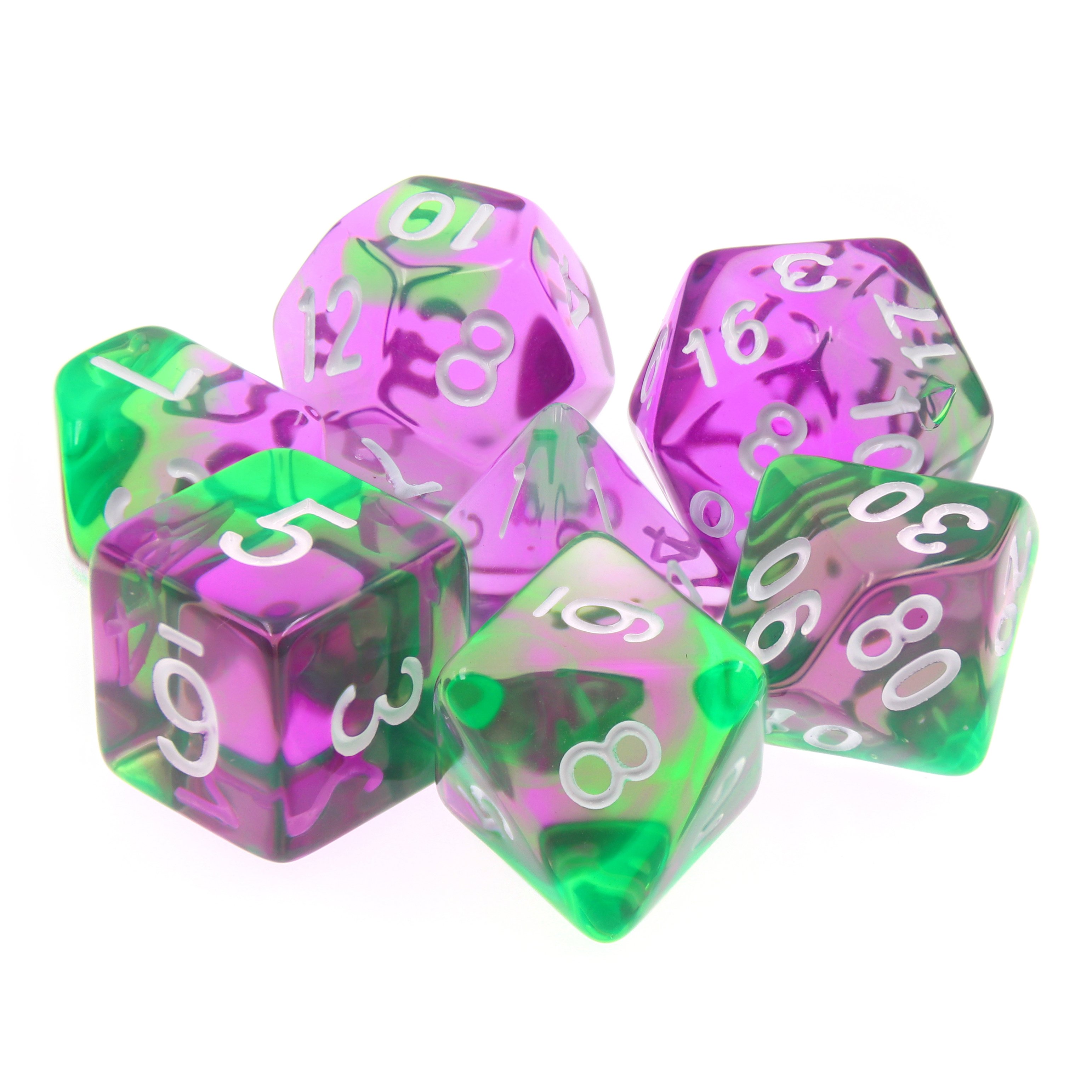 2022 HD Dice New Special Design Red And Black Color Digital Dice Set Acrylic Game Dice