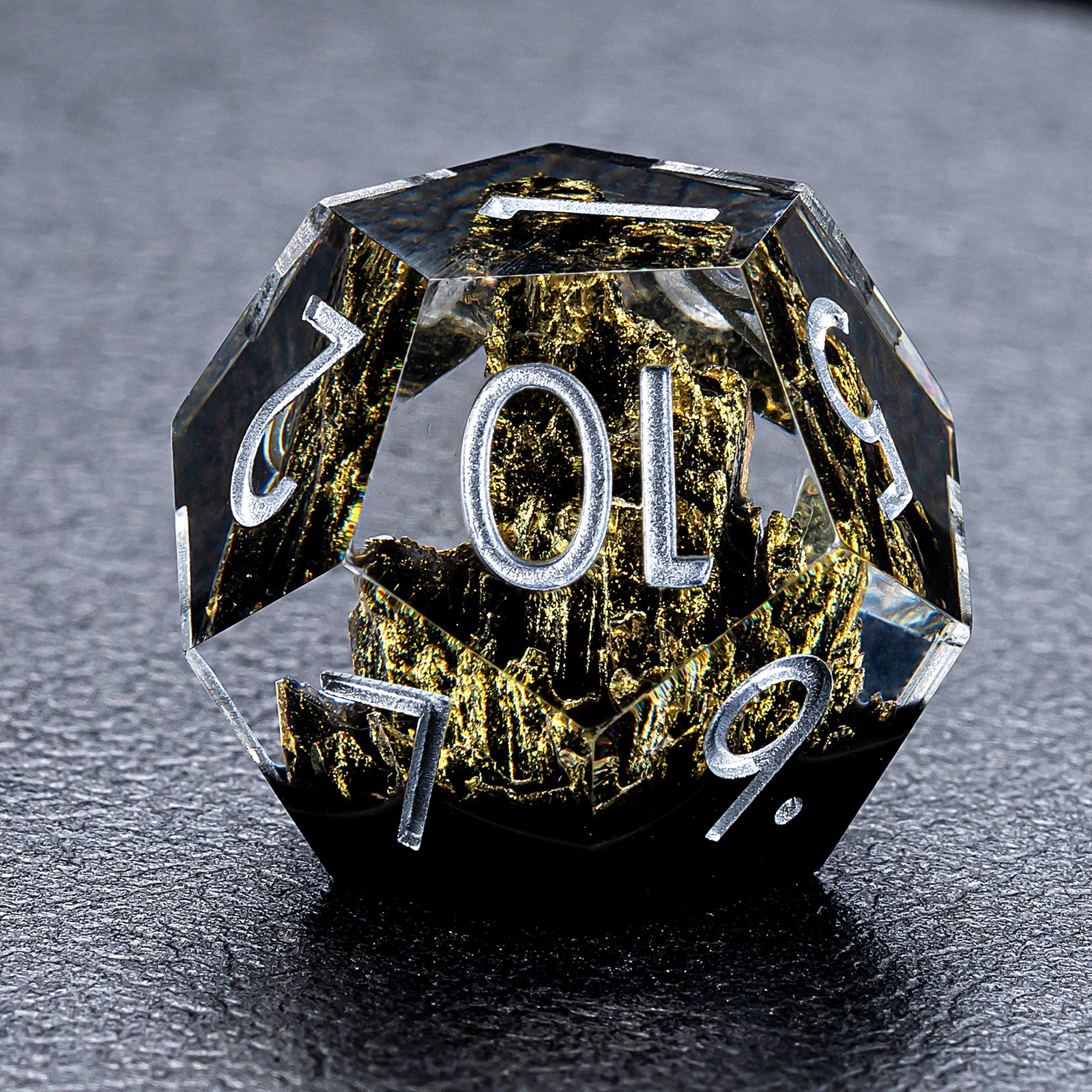 Factory Direct Price Popular Mountain Shape DND Dice Polyhedral Resin Sharp Edge Dice Set Bulk for Board Game