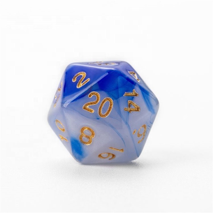 Game Accessories Plastic Polyhedral D20 DND Dice Set For Farkle Classic Dice Games