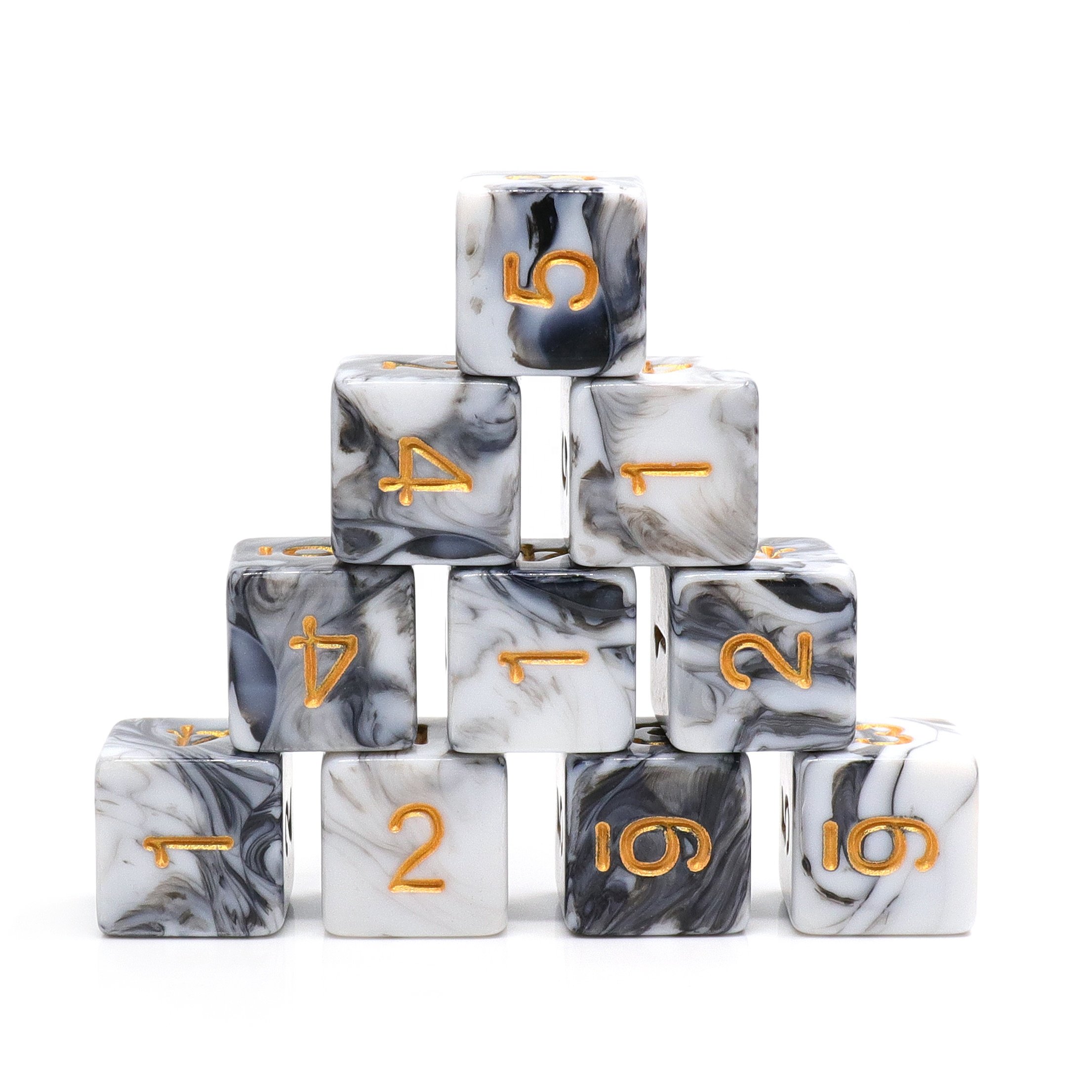 Professional customize 10 PCS dice for role playing game 16mm dice set