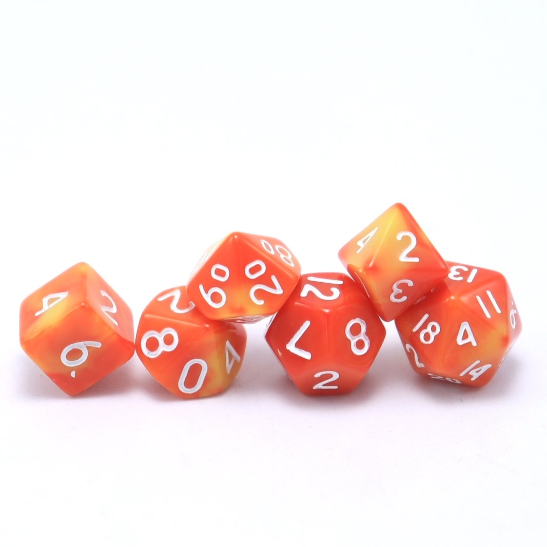 New mini polyhedral table games transparent 10mm dice