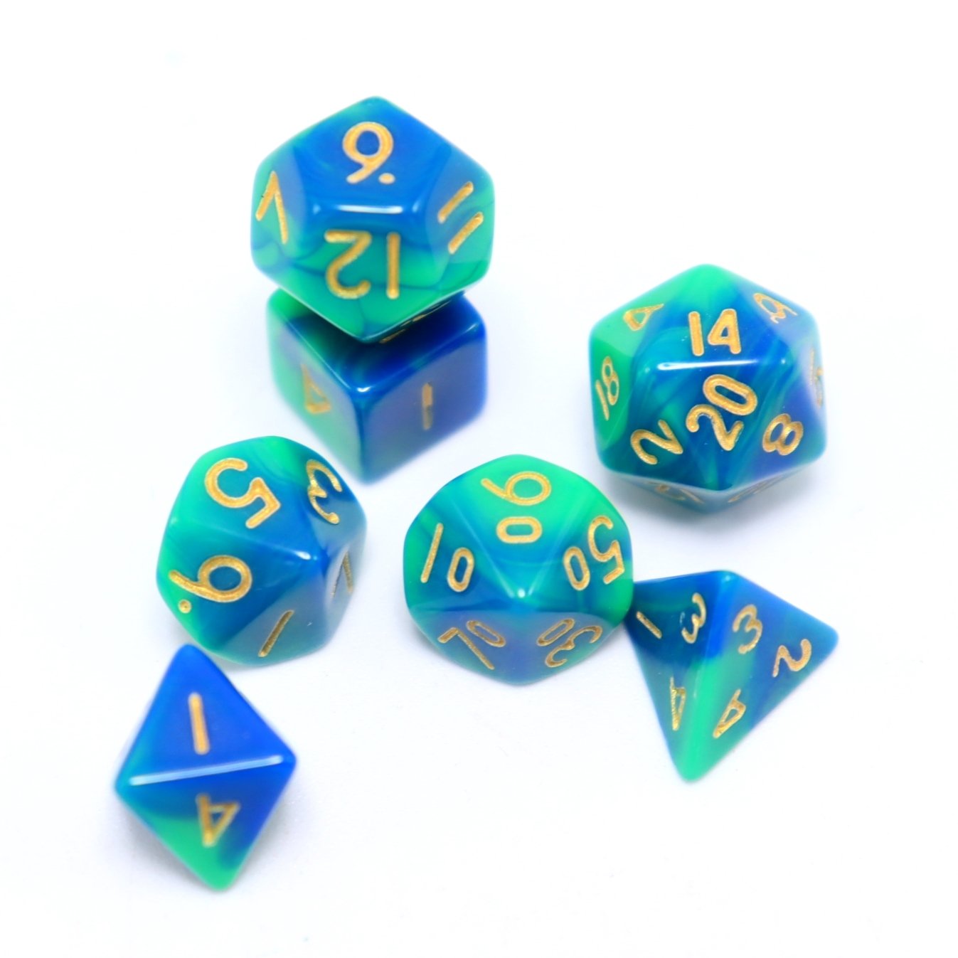 New mini polyhedral table games transparent 10mm dice