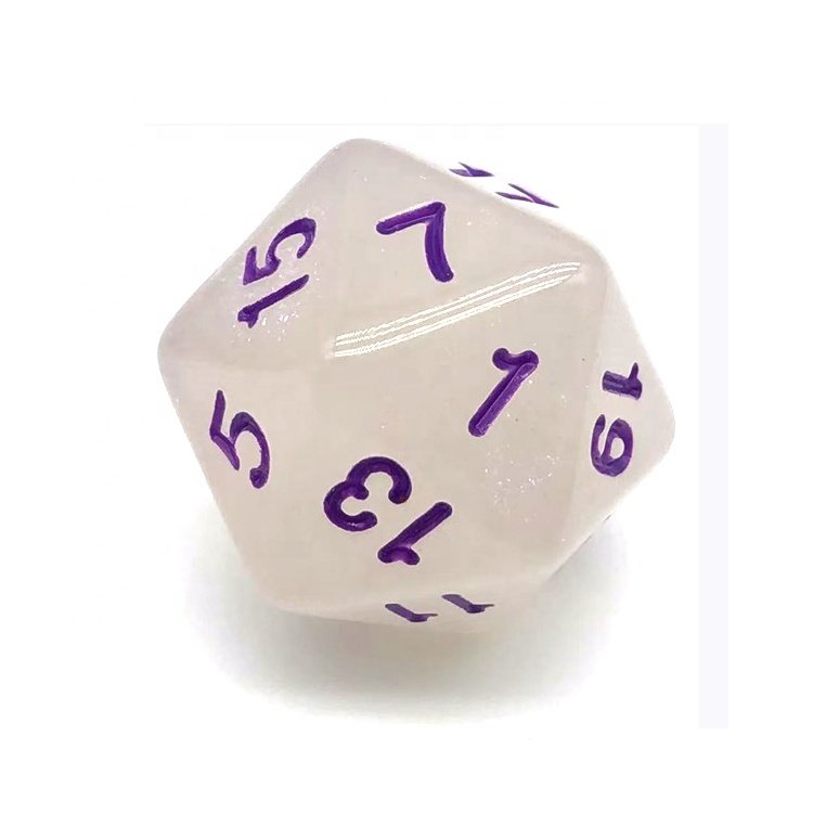 Cheap Wholesale Table Board Roll Playing Games Polyhedral Normal White Bulk Dice