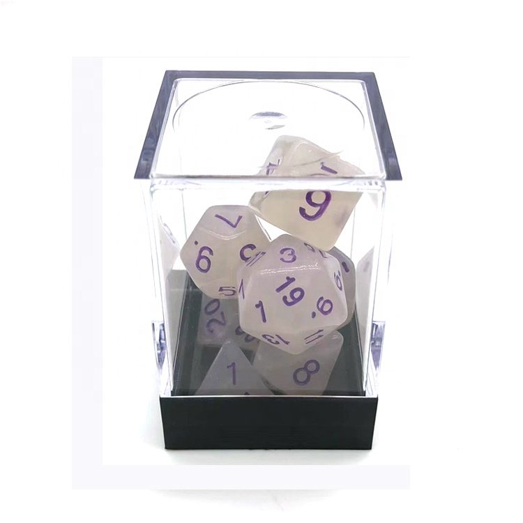 Cheap Wholesale Table Board Roll Playing Games Polyhedral Normal White Bulk Dice