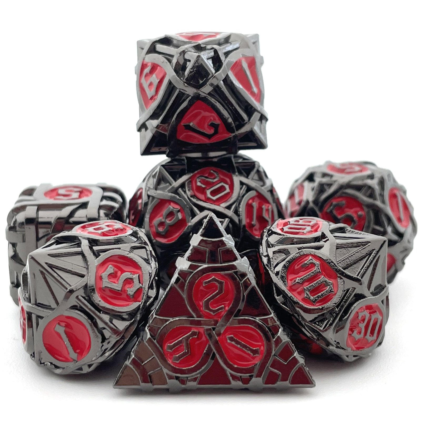 Manufacturers supply metal dice DND Dungeons & Dragons solid dice set RPG board game dice support customization