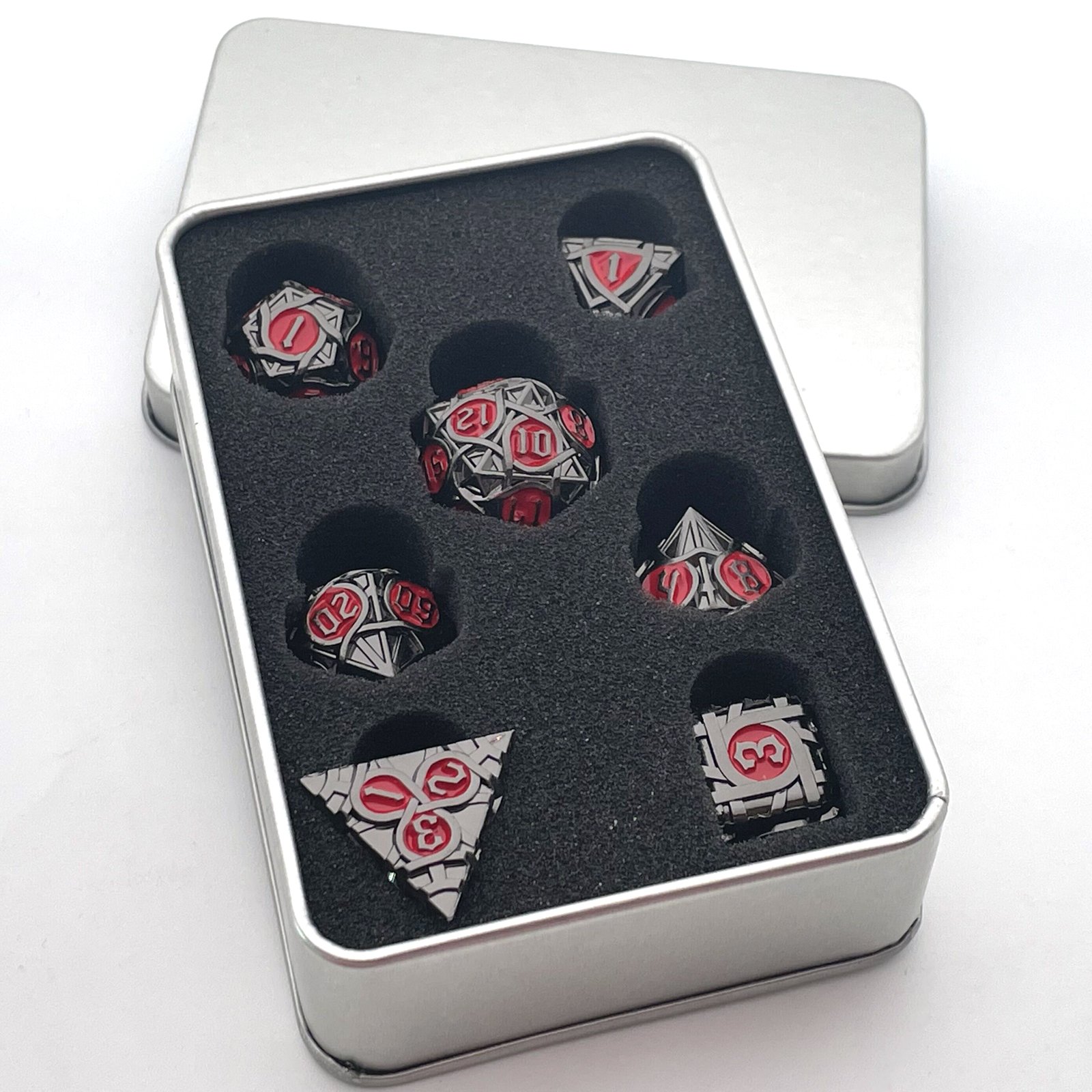 Manufacturers supply metal dice DND Dungeons & Dragons solid dice set RPG board game dice support customization