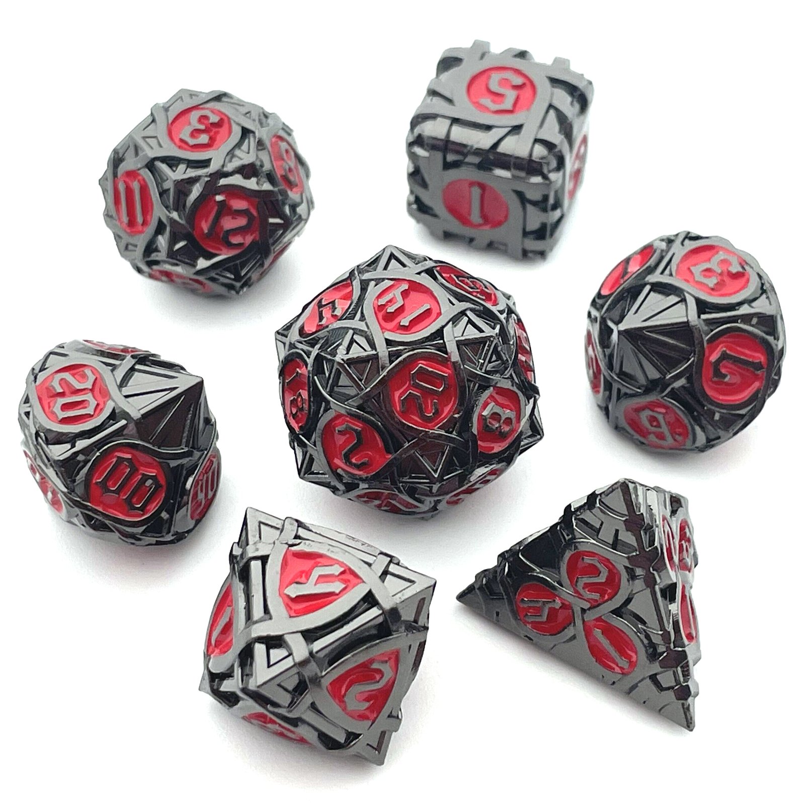 Manufacturers supply metal dice DND Dungeons & Dragons solid dice set RPG board game dice support customization
