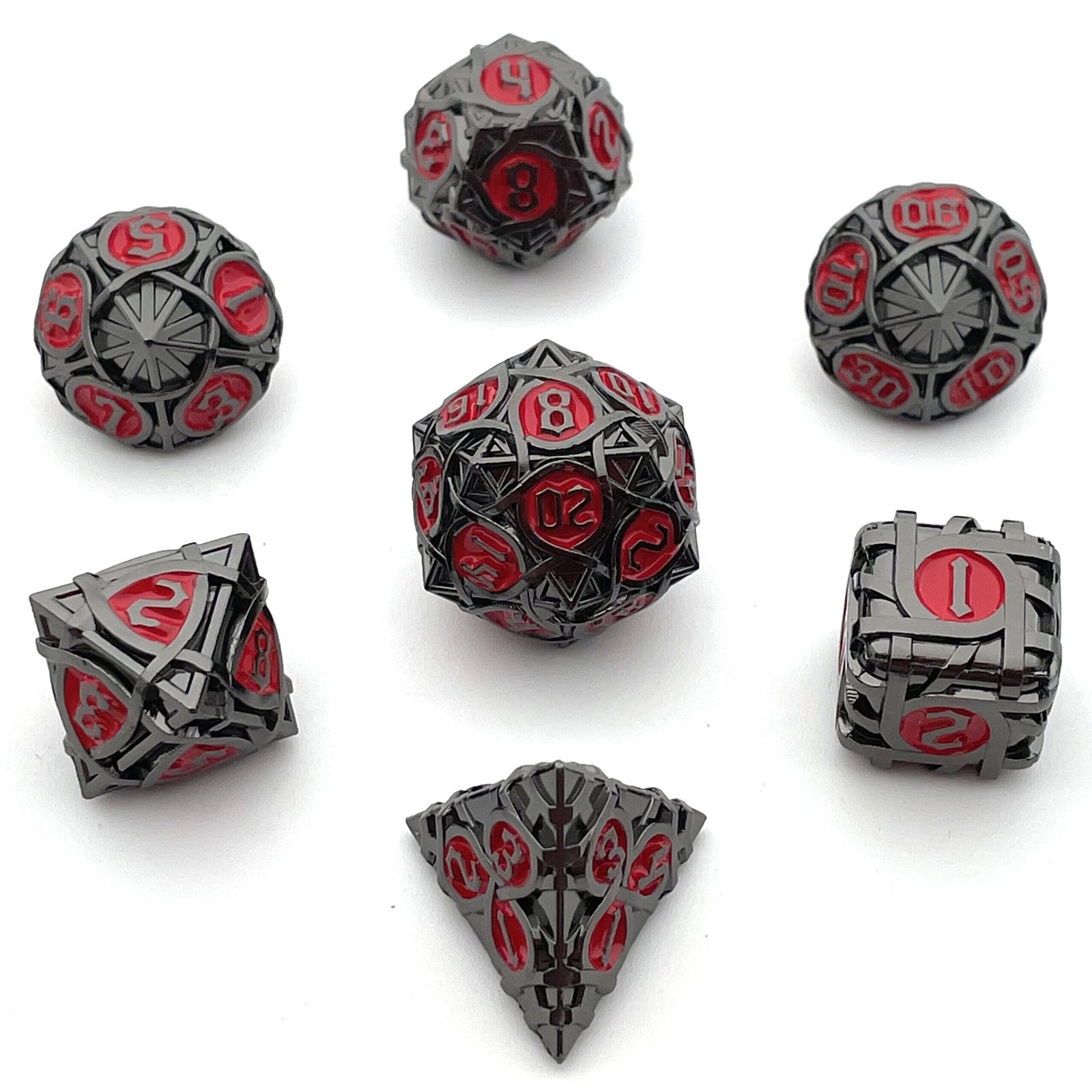 Manufacturers supply metal dice DND Dungeons & Dragons solid dice set RPG board game dice support customization