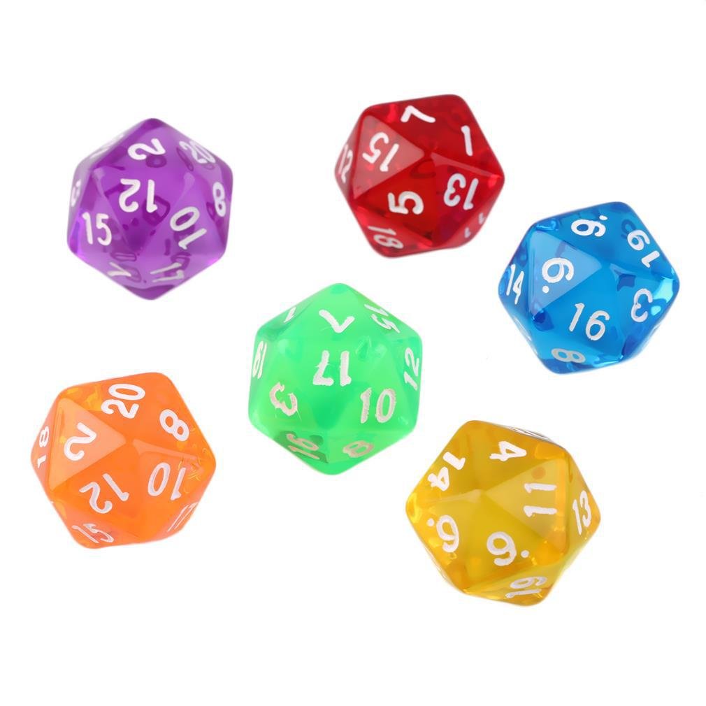Factory customized 20-sided dice digital acrylic transparent solid black dice game accessories