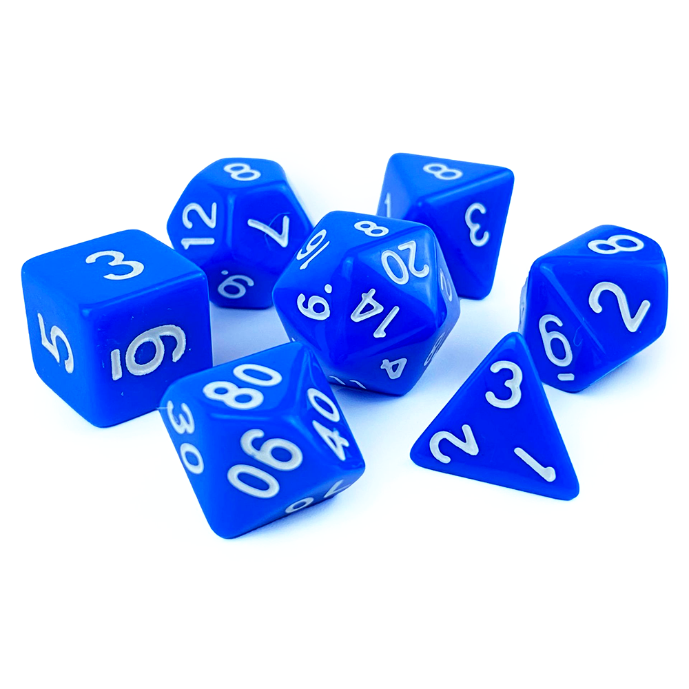 DND Acrylic Dice Board Game Polyhedral Custom Dice Solid Color 7pcs/set Dice Game