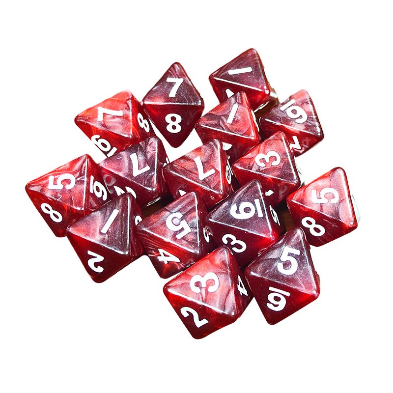 Custom Color D20/D6 Resin Dice Set Straight Corner Acrylic Board Game Home Gambling Accessories Factory Direct Bulk Casino DND