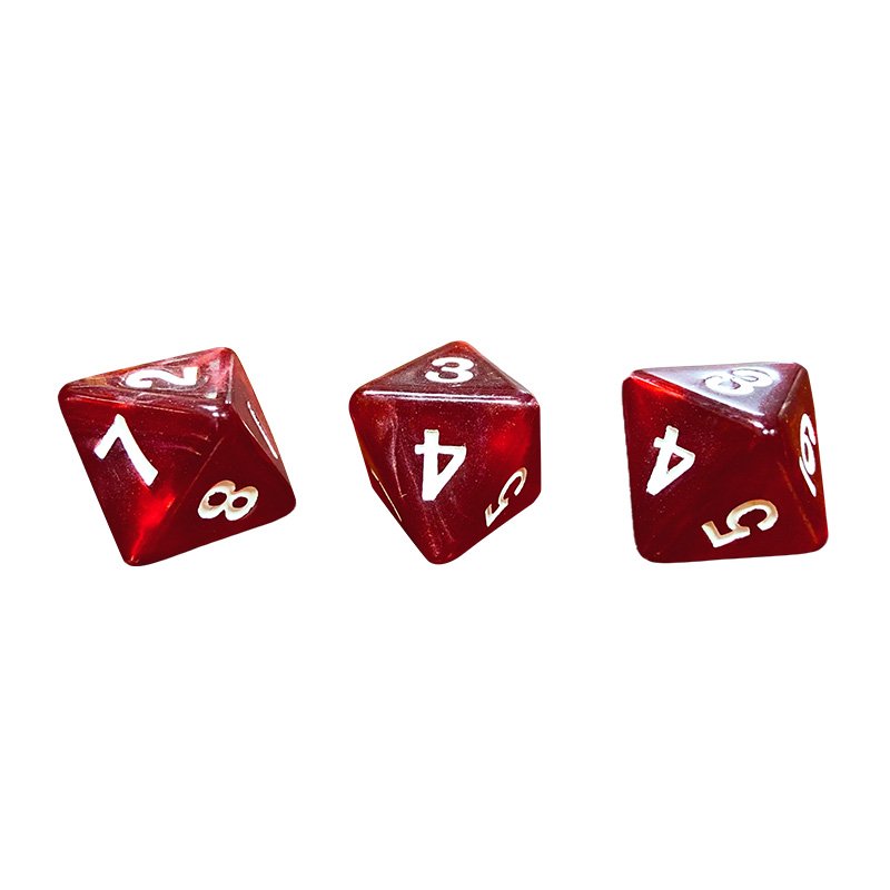 Custom Color D20/D6 Resin Dice Set Straight Corner Acrylic Board Game Home Gambling Accessories Factory Direct Bulk Casino DND